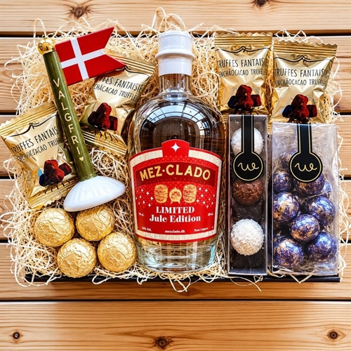 Gavekurv til mor med lys og tekst