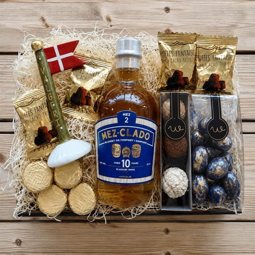Gavekurv til mor med lys og tekst