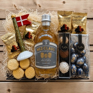 Gavekurv til mor med lys og tekst