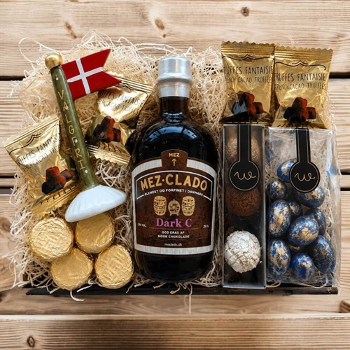 Gavekurv til mor med lys og tekst