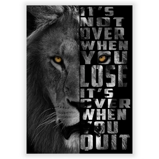 It's not over Lion - Plakat