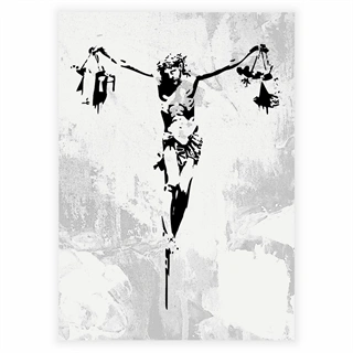 Plakat - Jesus af Banksy