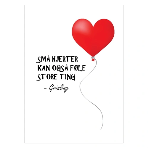 Søt plakat med sitat fra Nasse Nøff