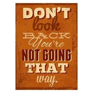 Plakat - Don't look back