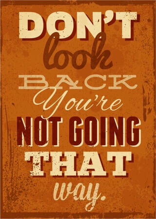 Don't look back - Plakat