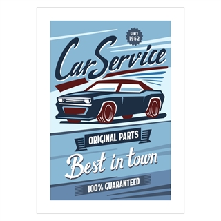 Plakat - Car service best in town