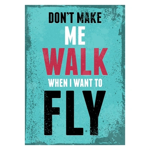 Don\'t make me walk when I want to fly - Plakat