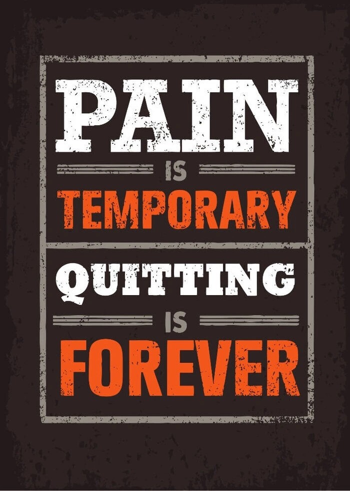 Pain is temporary - Plakat