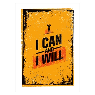 Plakat - I can and I will
