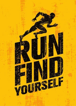 Run and find yourself - Plakat