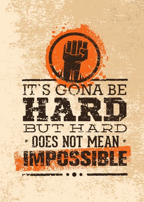 It's gona be hard - Plakat