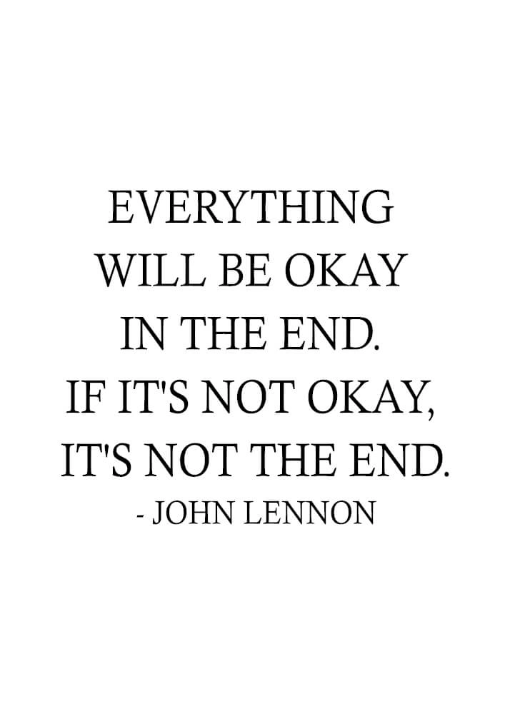 John Lennon - Everything will be OK - plakat