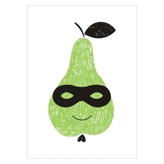 Børneplakat -  Super Pear