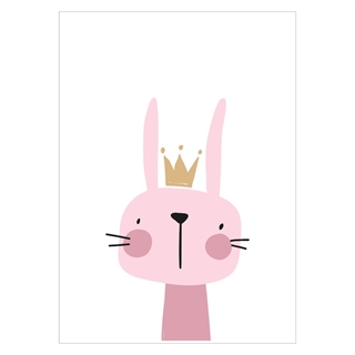 Børneplakat -  Plakat Rabbit Princess
