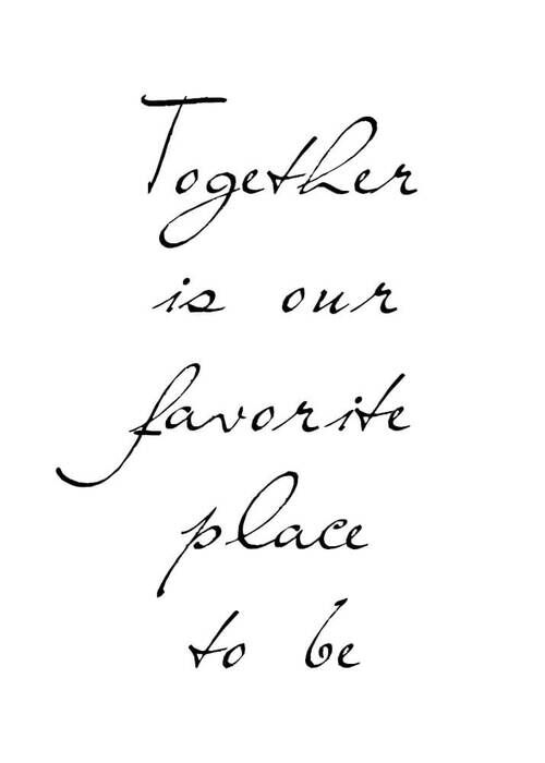 Together is our favorite place - Plakat