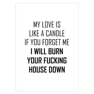 My love is like a candle