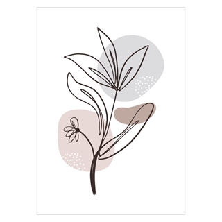 Plakat - Pastel flower 3