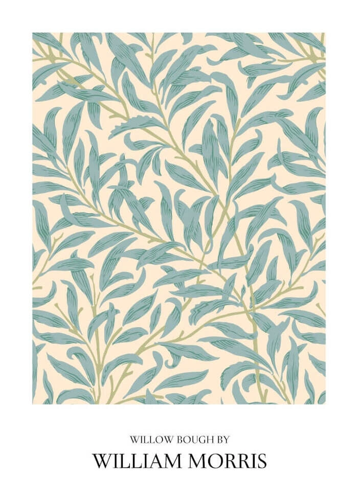 Plakat med WILLOW BOUGH AV William Morris 2