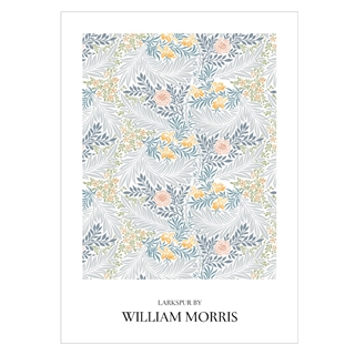 Plakat med LARKSPUR BY William Morris 1
