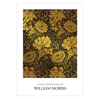 Plakat med LUXURY GOLDEN FLORAL BY William Morris