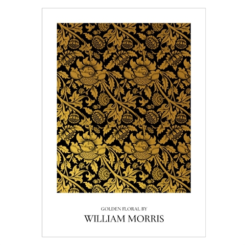 Plakat med GOLDEN FLORAL BY William Morris