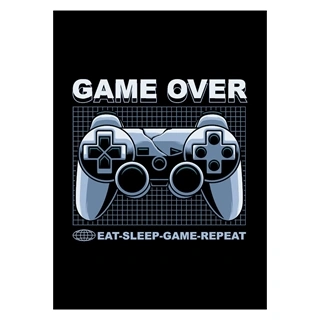Eat, sleep, game, repeat, Game over - Gaming plakat