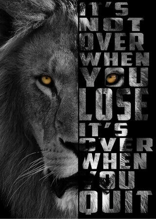 It's not over Lion - Plakat