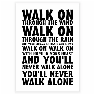Liverpool - You'll never walk alone - Plakat