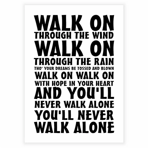 Liverpool - You\'ll never walk alone - Plakat