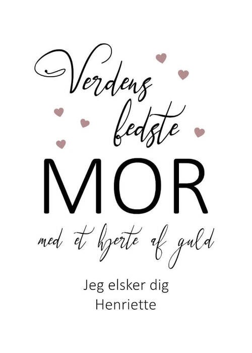 Mor med et hjerte av gull - Plakat