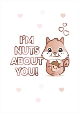 I'm nuts about you! - Plakat