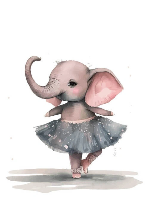 Ballerinaelefant - Plakat