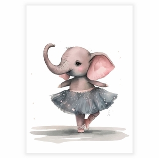 Ballerinaelefant - Plakat