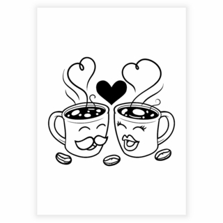 Herr. & Mrs. Cup - Plakat