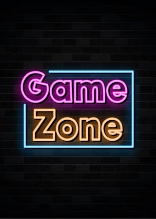 Game Zone Neon Gamer-plakat