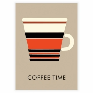 Kaffekopp tid - Plakat