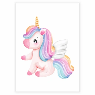 Magic Watercolor Unicorn 2 - Plakat