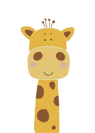 Giraffe - Barneplakat