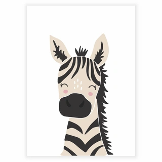 Zebra - Barneplakat