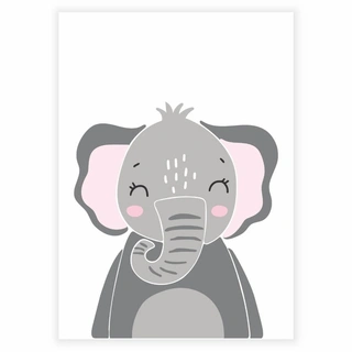 Elefant - Barneplakat