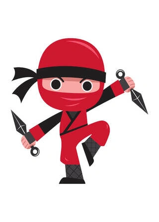 Red Ninja 1 - Barneplakat