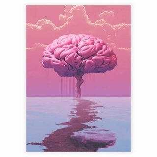 Rosa hjerneeksplosjon - Plakat 