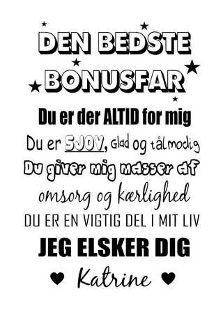 Bonusfar - Plakat