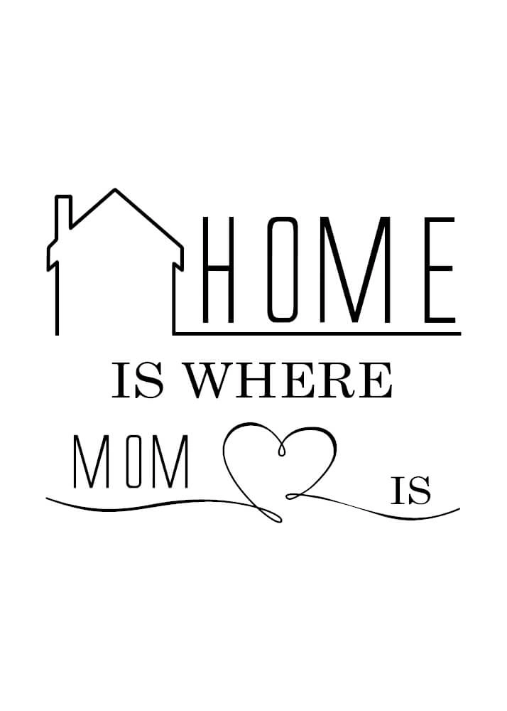 Home is where mom is - Plakat