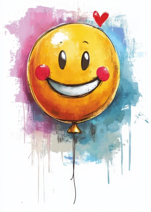 Plakat Smileyballong