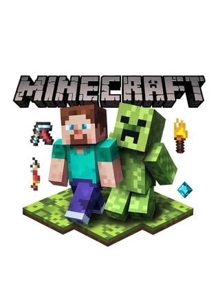 Spill Minecraft grønn plakat
