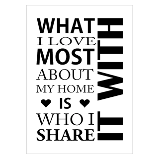 What i love most - Plakat