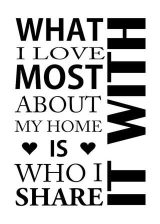 What i love most - Plakat