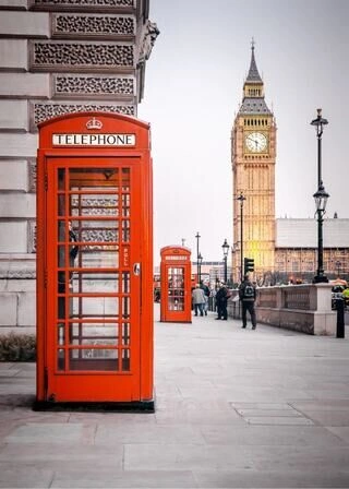 Londons røde telefonbokser - Plakat