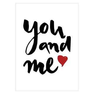 Plakat - You and me